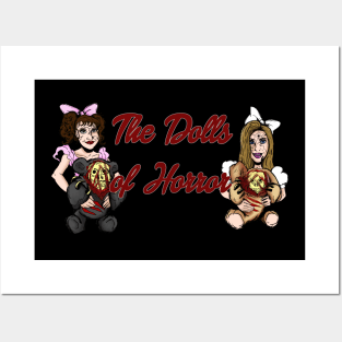 Dolls of Horror Logo (black) Posters and Art